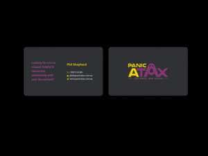 Business Card Design by Creations Box 2015 for Panic Atax Pty Ltd | Design: #10437725
