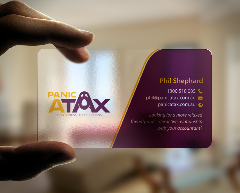 Design de Carte de Visite par chandrayaan.creative pour Panic Atax Pty Ltd | Design #10392608