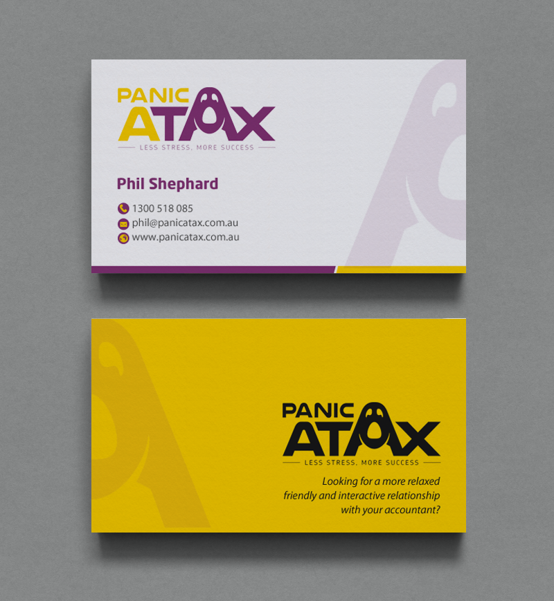 Design de Carte de Visite par chandrayaan.creative pour Panic Atax Pty Ltd | Design #10392618