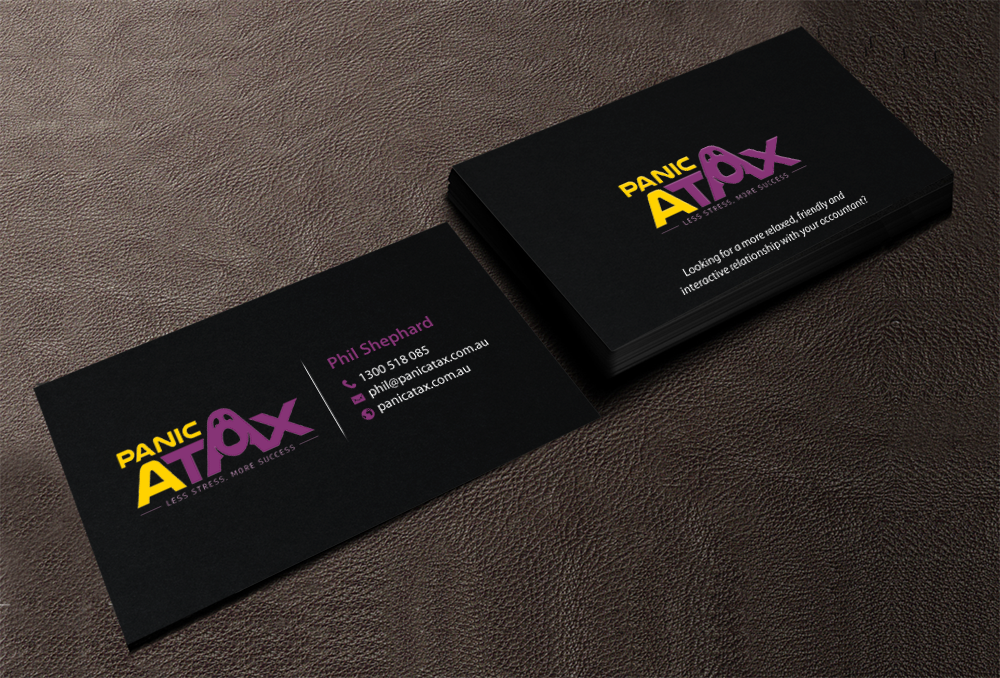Design de Carte de Visite par chandrayaan.creative pour Panic Atax Pty Ltd | Design #10392629