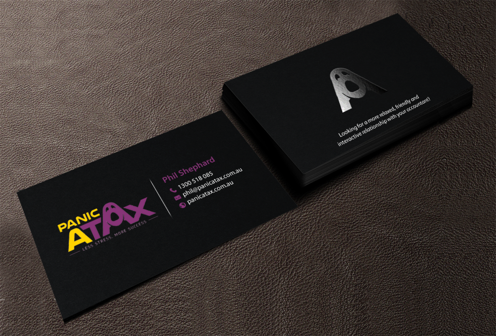 Design de Carte de Visite par chandrayaan.creative pour Panic Atax Pty Ltd | Design #10392631