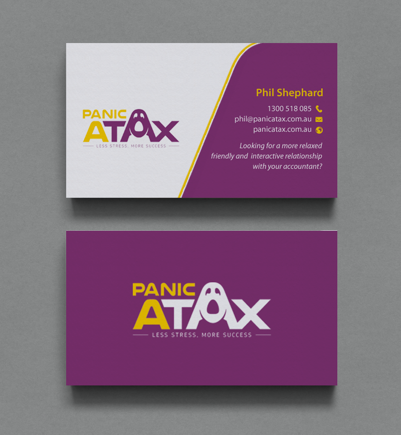 Design de Carte de Visite par chandrayaan.creative pour Panic Atax Pty Ltd | Design #10440873