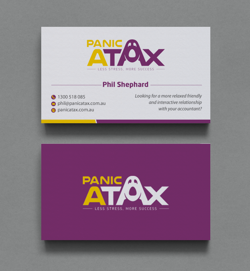 Design de Carte de Visite par chandrayaan.creative pour Panic Atax Pty Ltd | Design #10440874