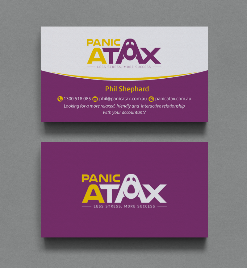 Design de Carte de Visite par chandrayaan.creative pour Panic Atax Pty Ltd | Design #10440876