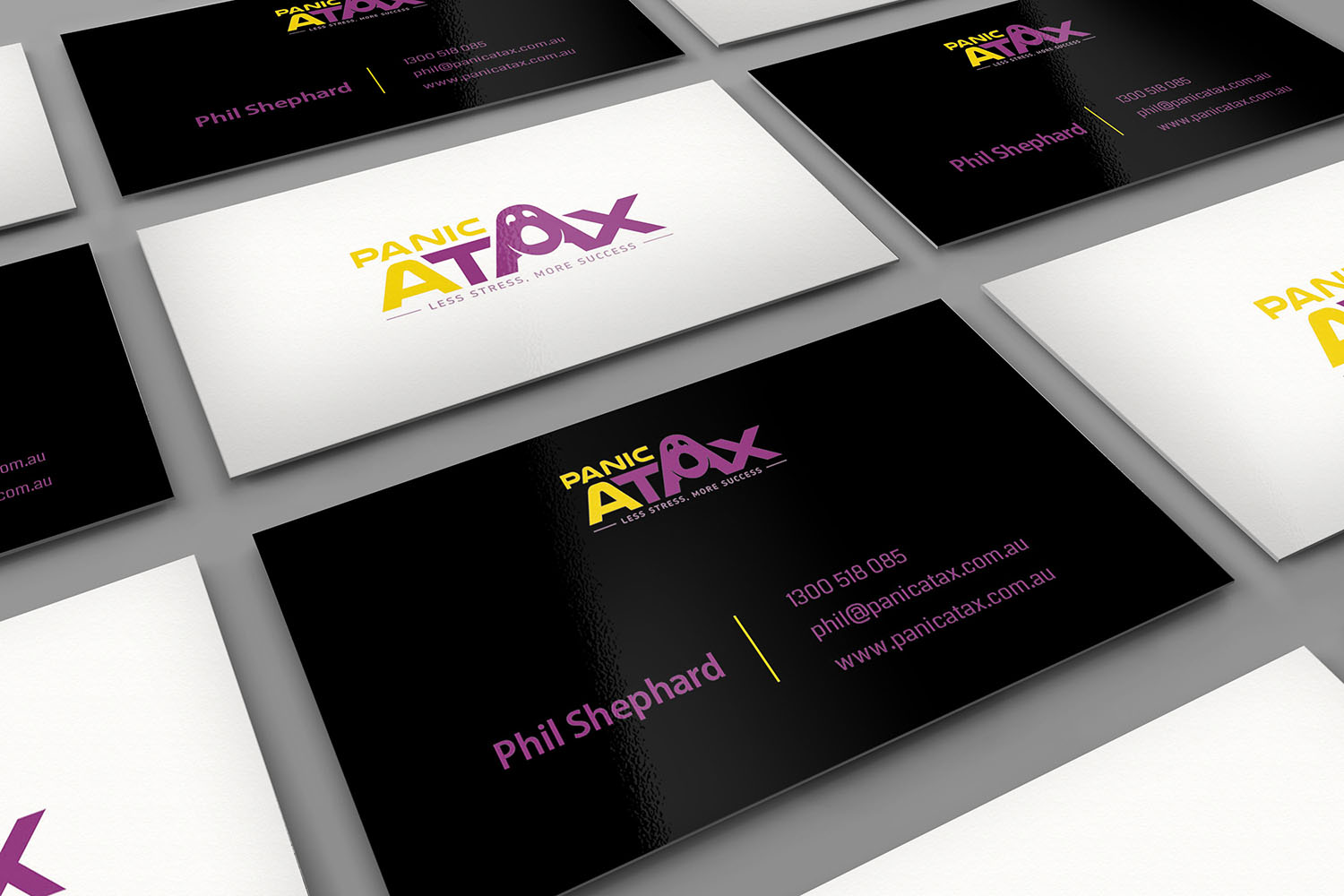 Visitenkarten-Design von Hammad mir für Panic Atax Pty Ltd | Design #10417123