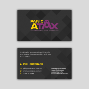 Diseño de Tarjeta de Presentación por Nurul Afsar para Panic Atax Pty Ltd | Diseño: #10436450