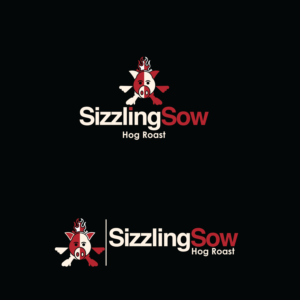 Logo Design by haojing for The Sizzling Sow Hog Roast | Design #10394819