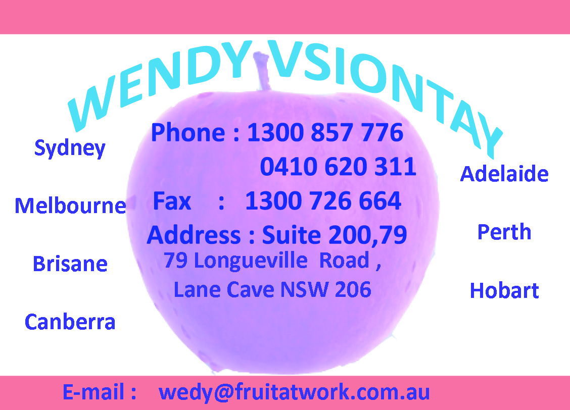 Design de Carte de Visite par designer pour Fruit at Work Pty Ltd | Design #19896