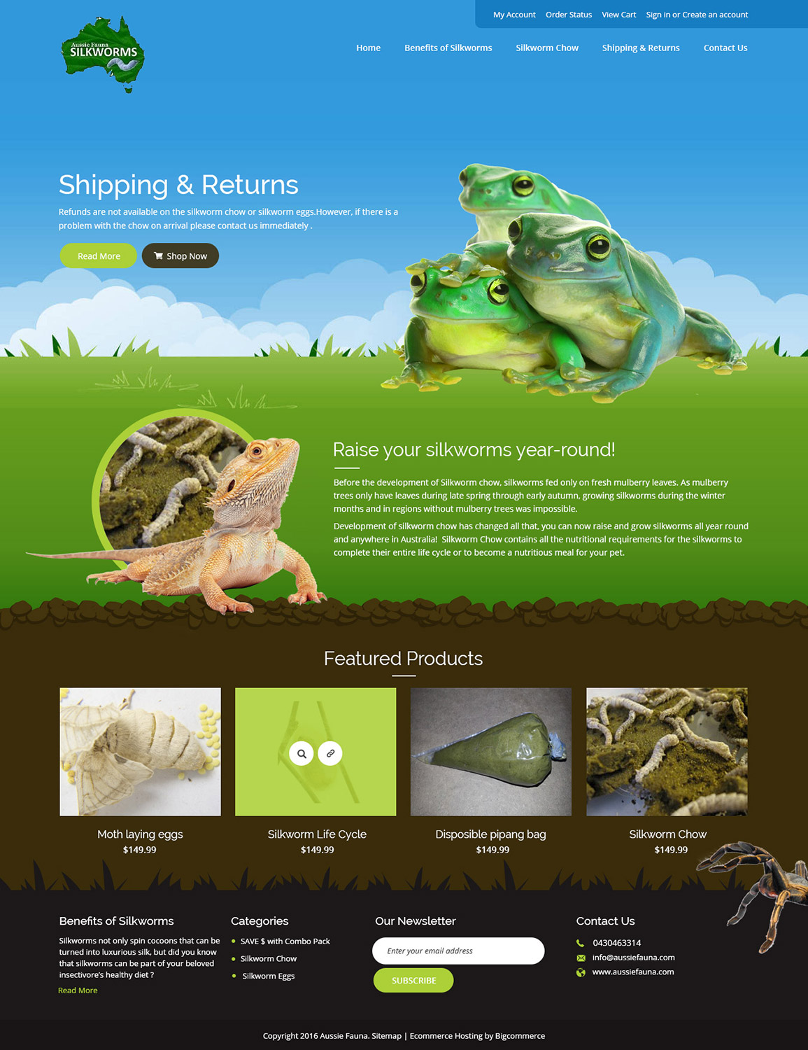 BigCommerce-Design von syrwebdevelopment für Aussie Fauna | Design #10464028