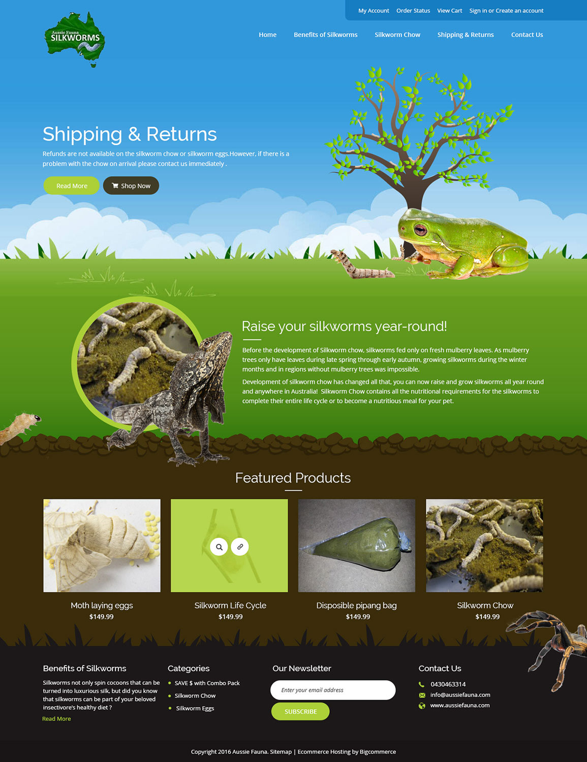 Design BigCommerce par syrwebdevelopment pour Aussie Fauna | Design #10482732