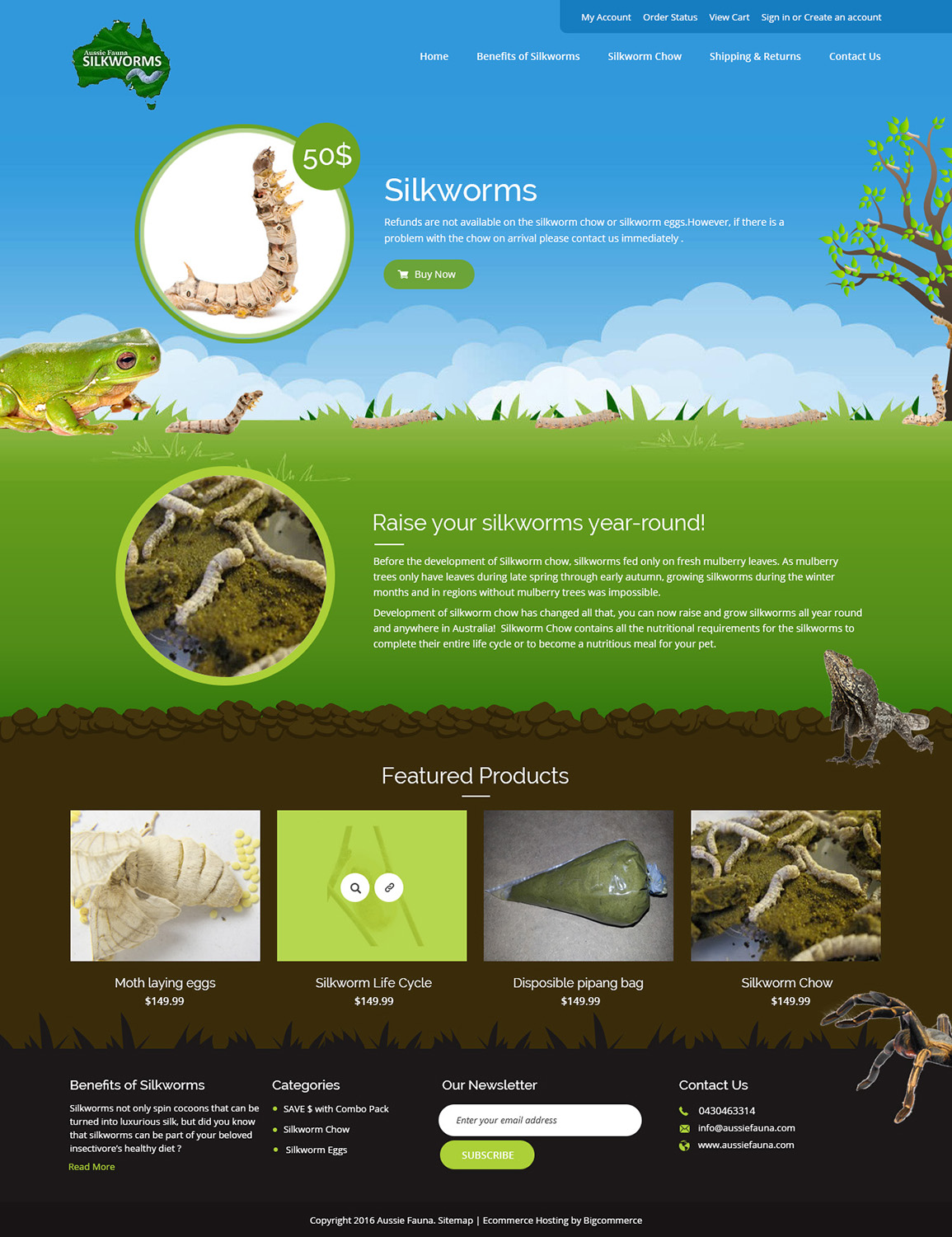 Design BigCommerce par syrwebdevelopment pour Aussie Fauna | Design #10495161