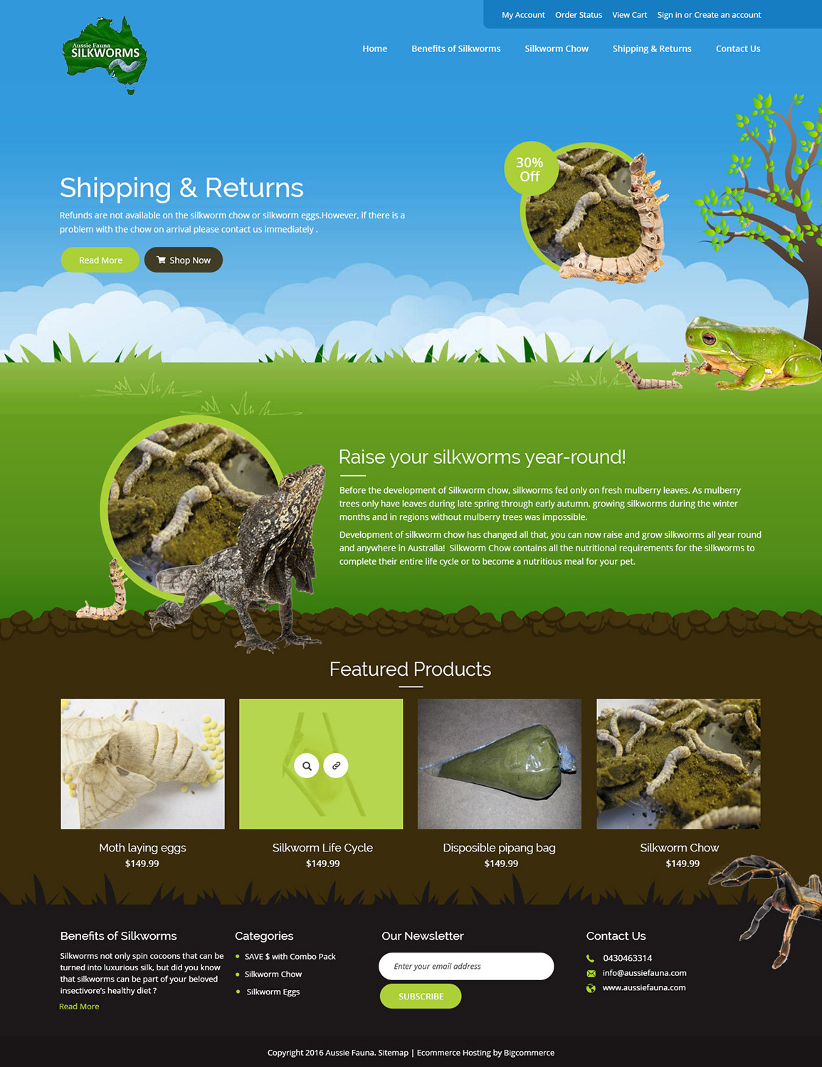 Design BigCommerce par syrwebdevelopment pour Aussie Fauna | Design #10495273