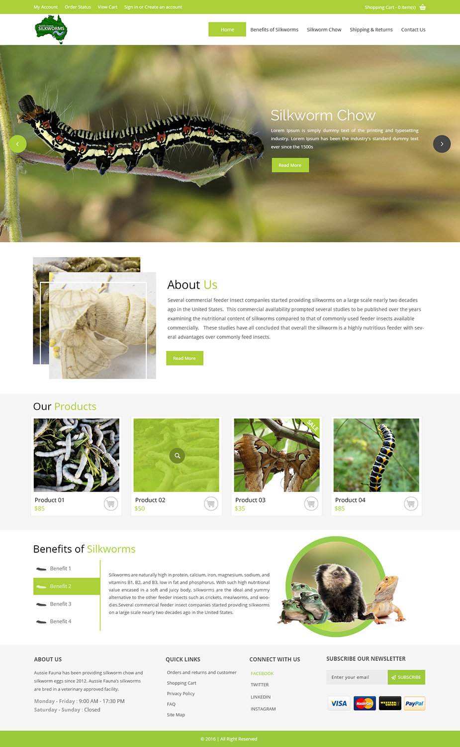 BigCommerce Design by zxsolutions for Aussie Fauna | Design #10440313