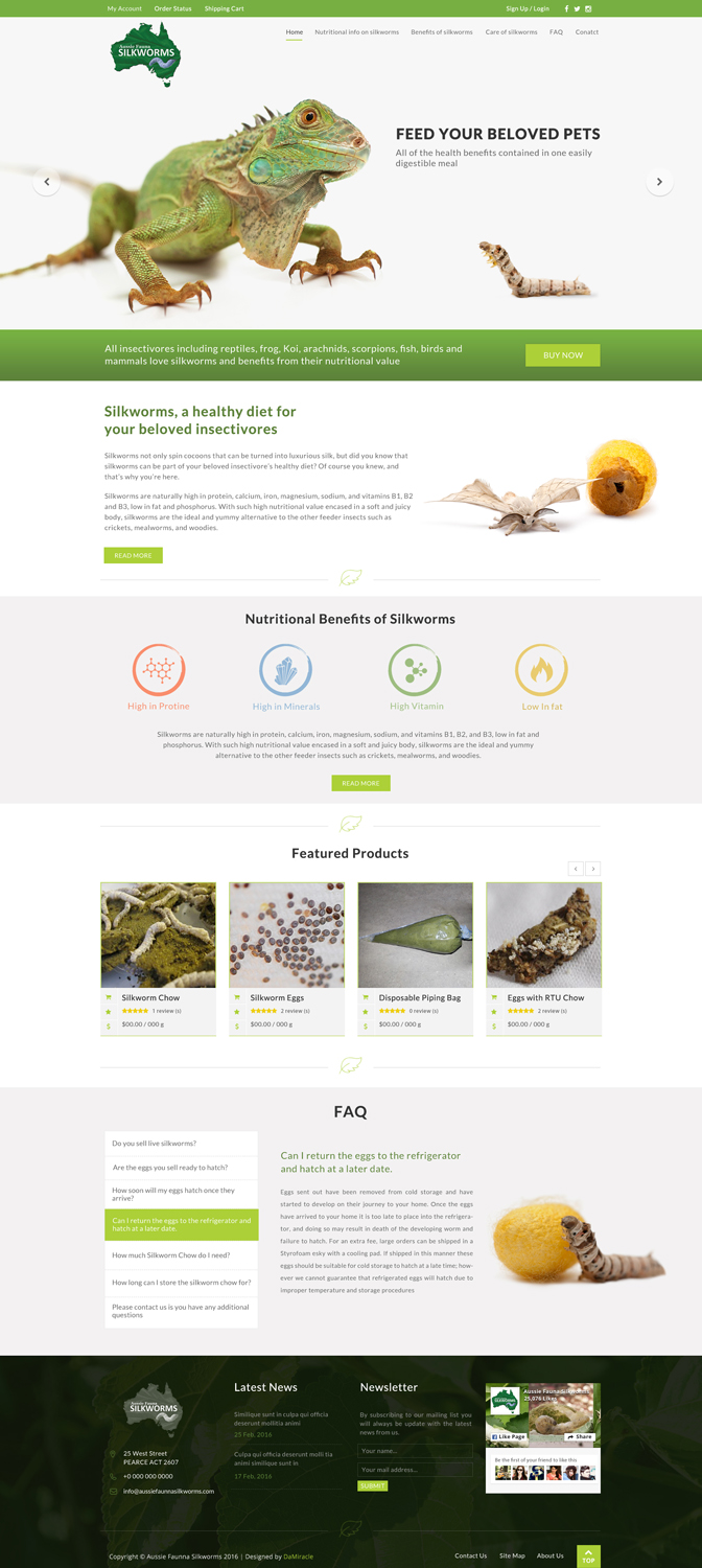 Design BigCommerce par Da Miracle pour Aussie Fauna | Design #10433359