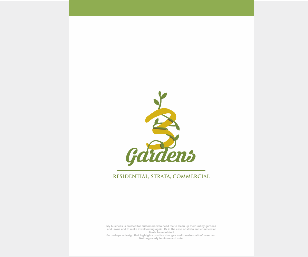 Logo Design by Dyoz for 3 Gardens | Design #10459253
