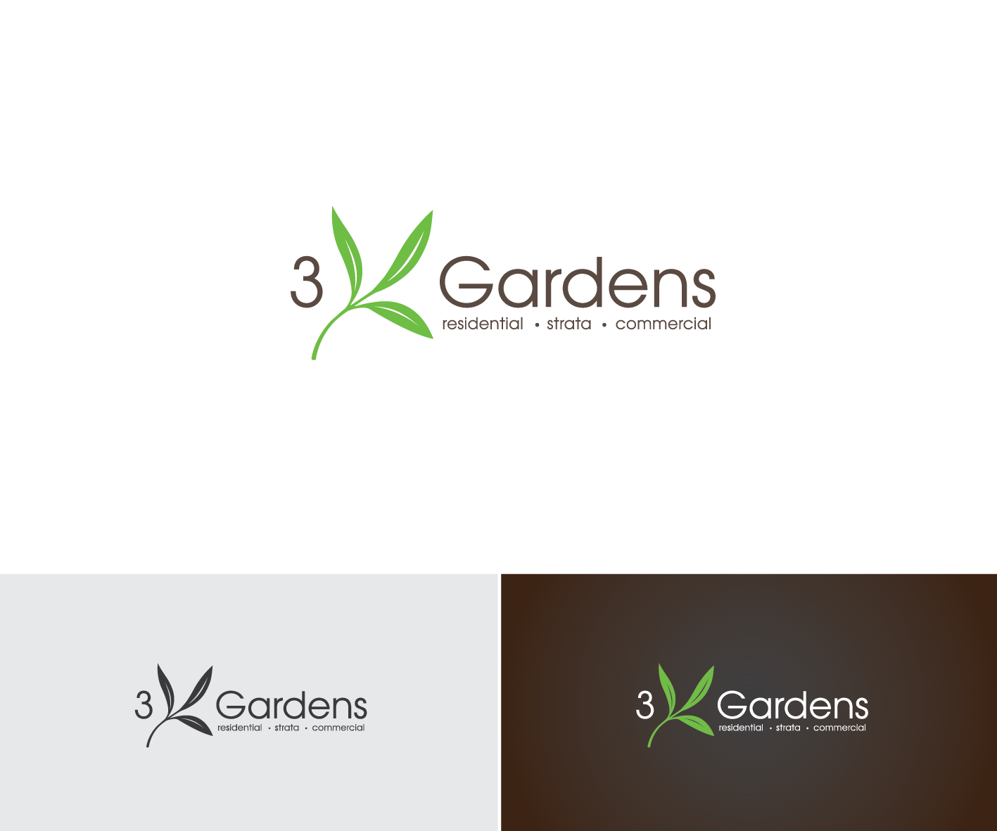 Logo Design by ARIA for 3 Gardens | Design #10452714