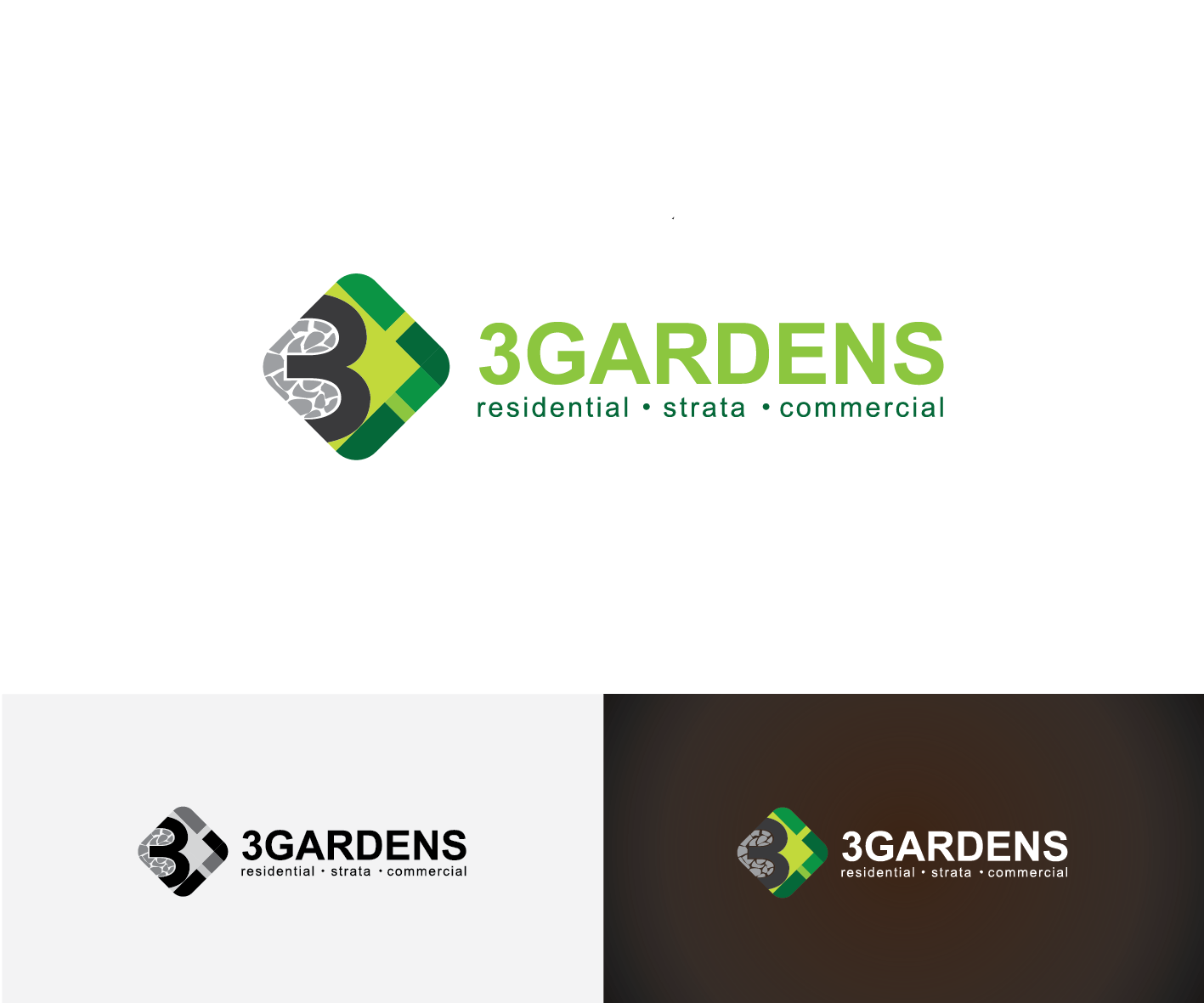 Logo Design by ARIA for 3 Gardens | Design #10458370