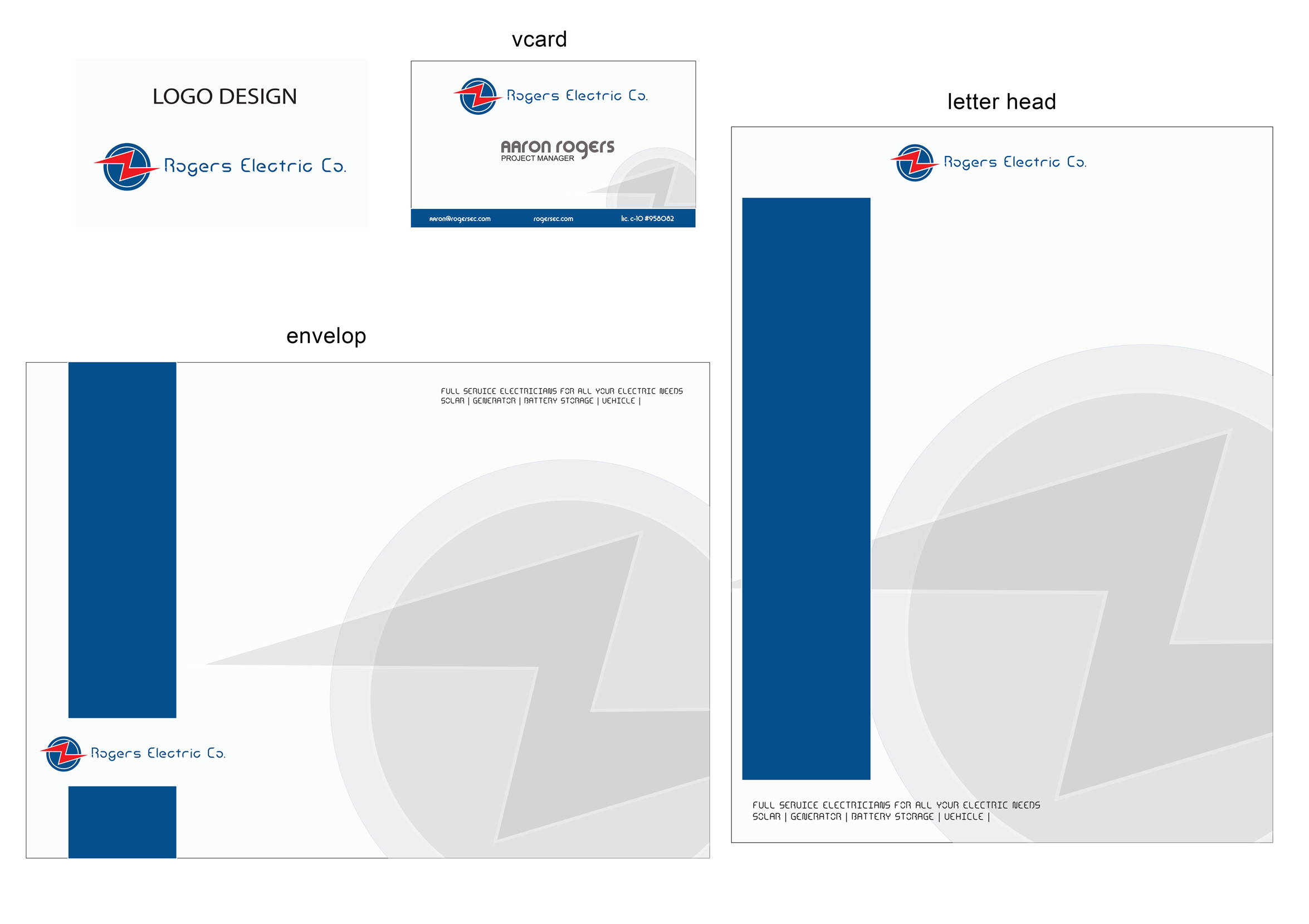 Logo Design by Ayfar.tech for rogers electric co. | Design #10410197