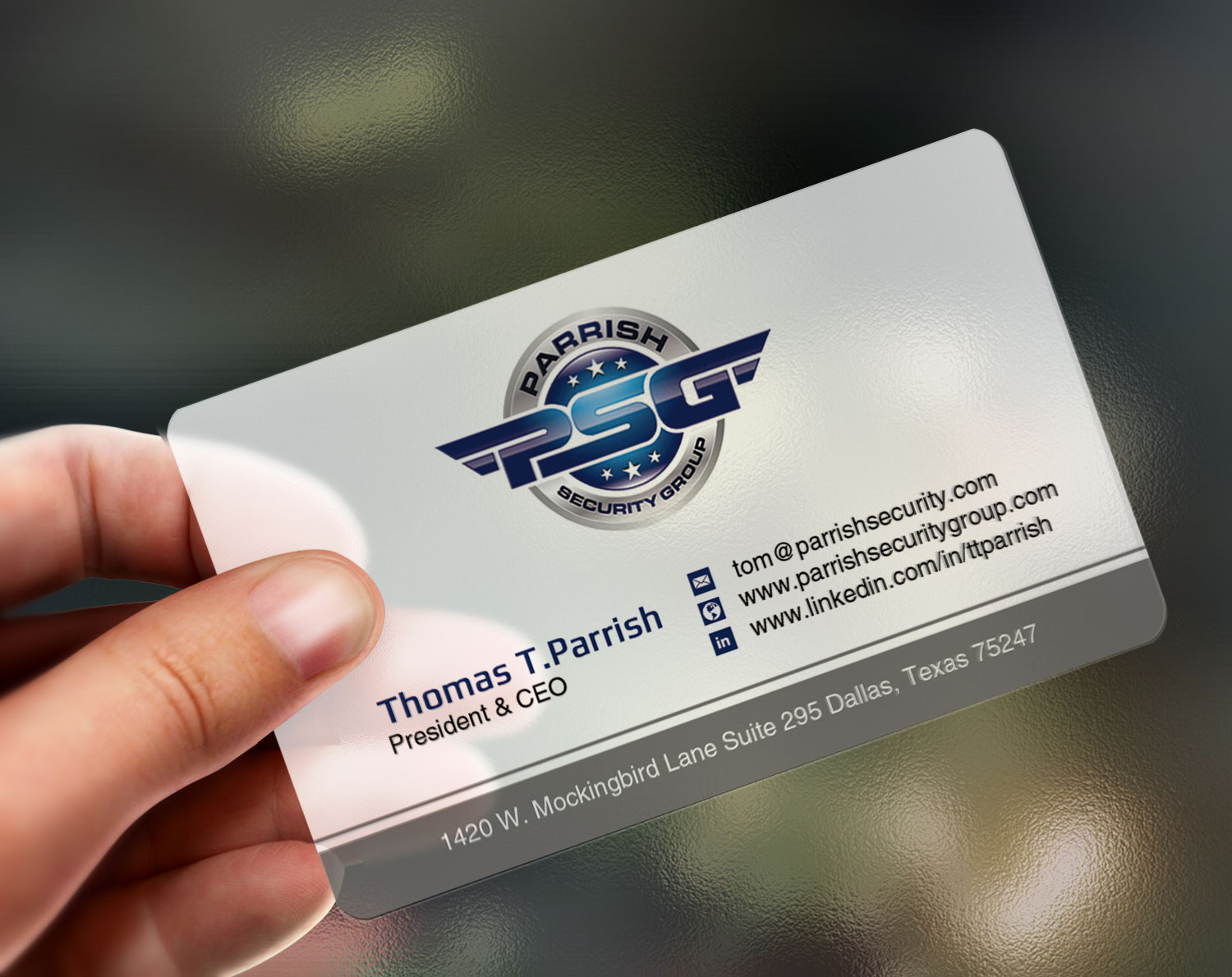 Business Card Design by Lanka Ama for Parrish Security Group | Design #10424677