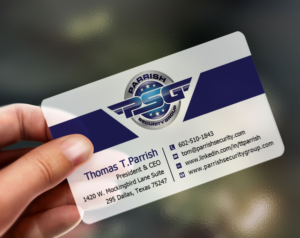 Business Card Design by Lanka Ama for Parrish Security Group | Design: #10424681