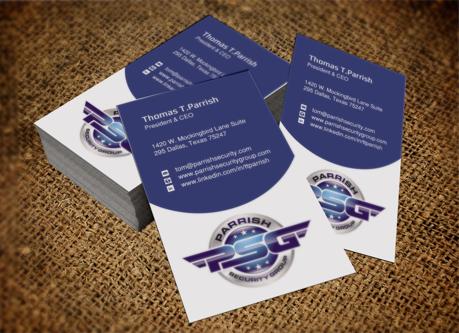 Business Card Design by Lanka Ama for Parrish Security Group | Design #10424689
