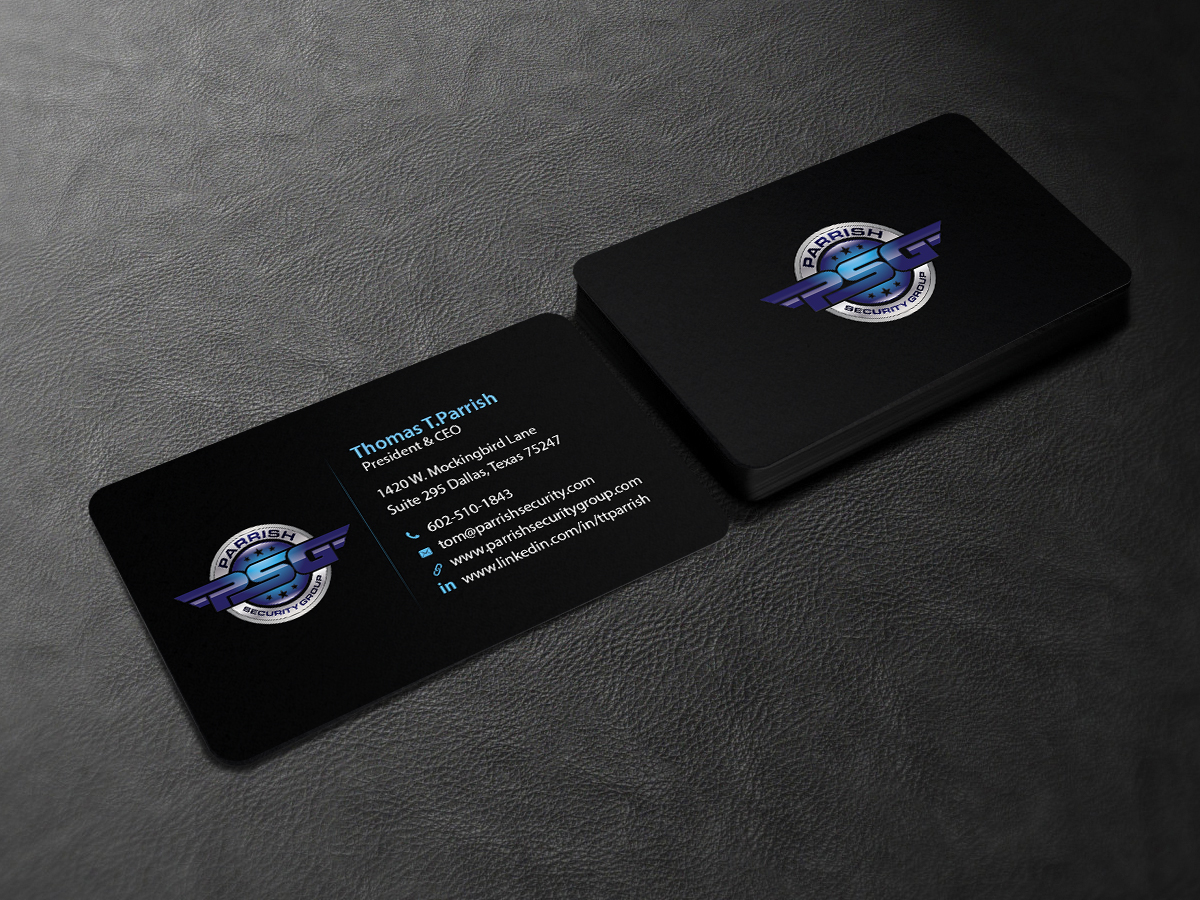 Business Card Design by Creations Box 2015 for Parrish Security Group | Design #10425938