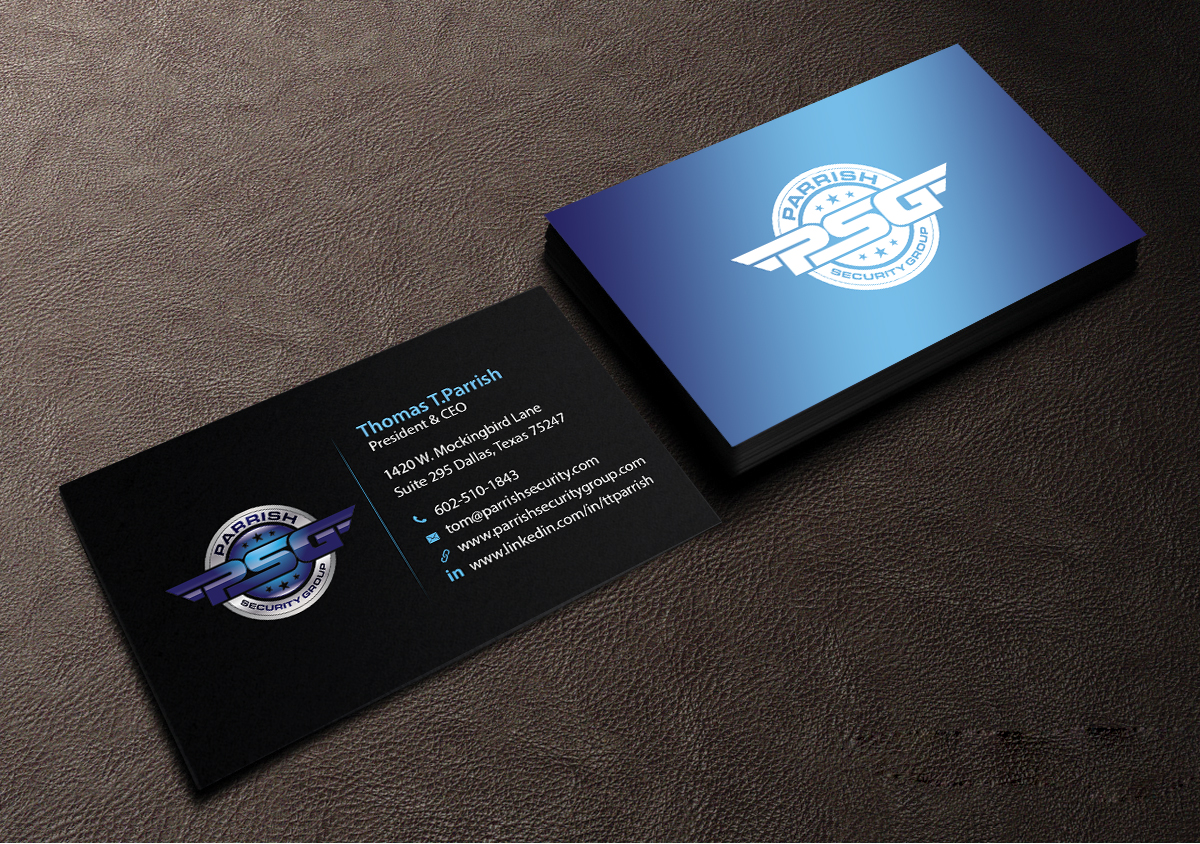 Business Card Design by Creations Box 2015 for Parrish Security Group | Design #10425945