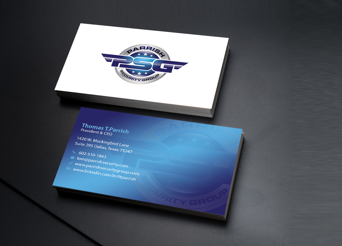 Business Card Design by Creations Box 2015 for Parrish Security Group | Design #10425947