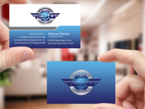 Business Card Design by Creations Box 2015 for Parrish Security Group | Design: #10425950
