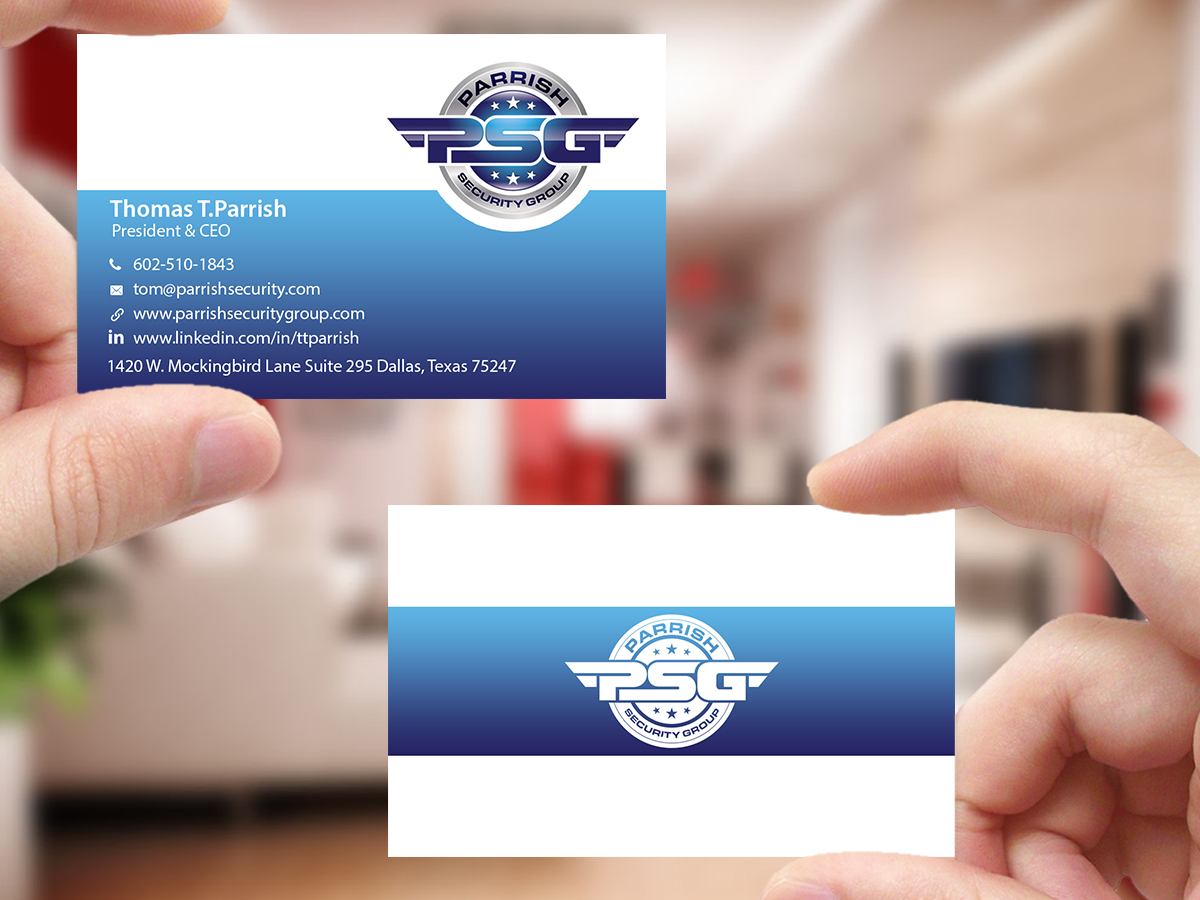 Business Card Design by Creations Box 2015 for Parrish Security Group | Design #10425953