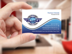 Business Card Design by Creations Box 2015 for Parrish Security Group | Design: #10425959