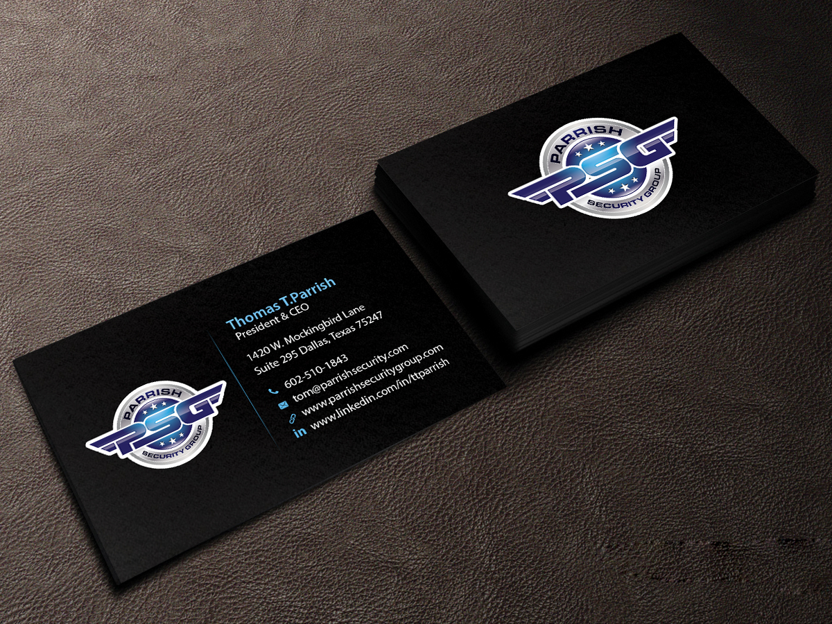 Business Card Design by Creations Box 2015 for Parrish Security Group | Design #10426186