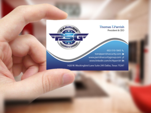 Business Card Design by Creations Box 2015 for Parrish Security Group | Design: #10426189