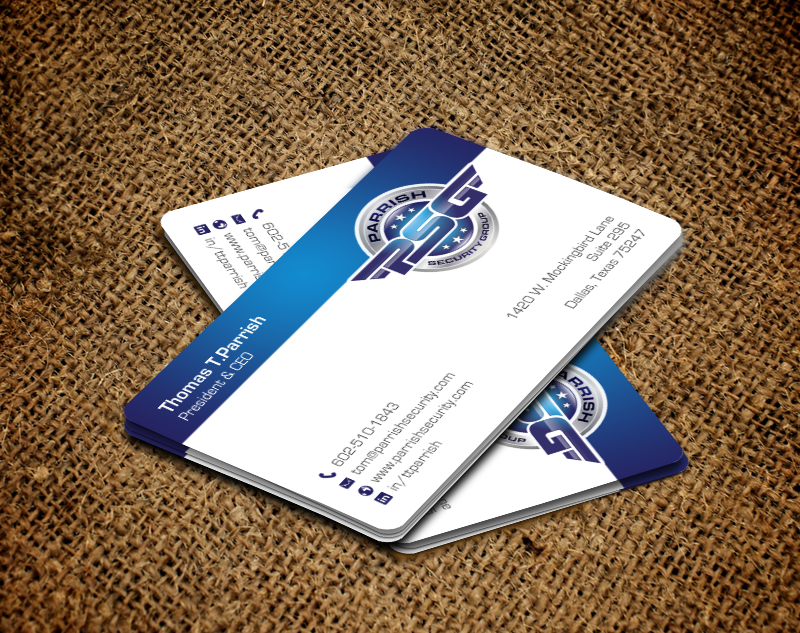 Business Card Design by chandrayaan.creative for Parrish Security Group | Design #10423780