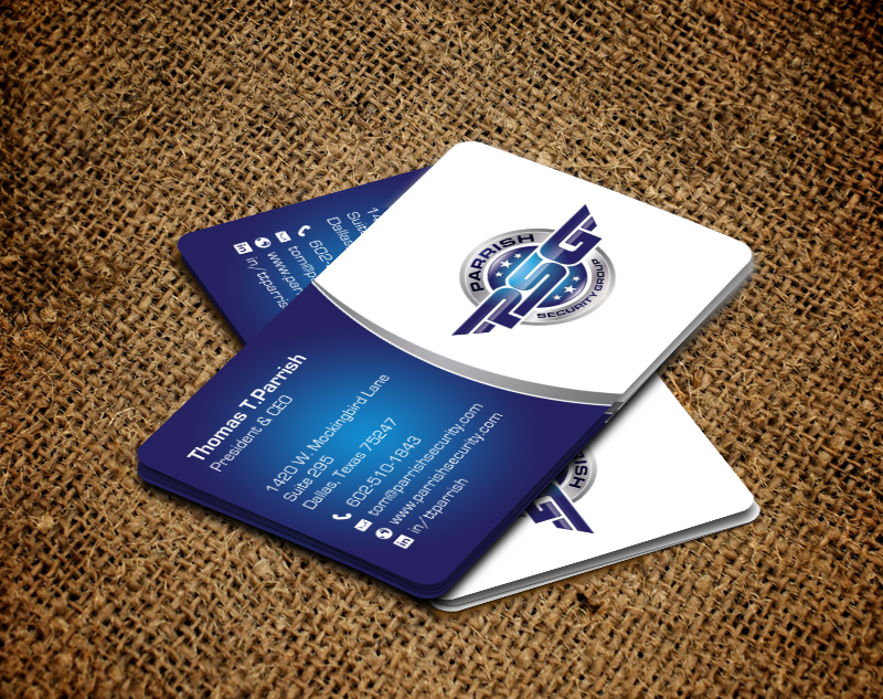 Business Card Design by chandrayaan.creative for Parrish Security Group | Design #10423783