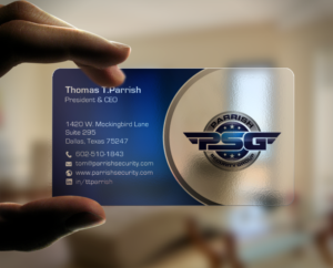 Business Card Design by chandrayaan.creative for Parrish Security Group | Design #10423787