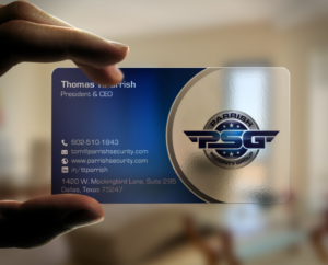 Business Card Design by chandrayaan.creative for Parrish Security Group | Design: #10441995