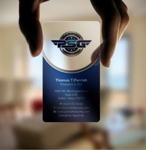 Business Card Design by chandrayaan.creative for Parrish Security Group | Design: #10442036