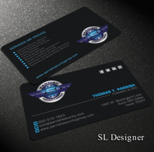 Business Card Design by SL Designer for Parrish Security Group | Design: #10424724