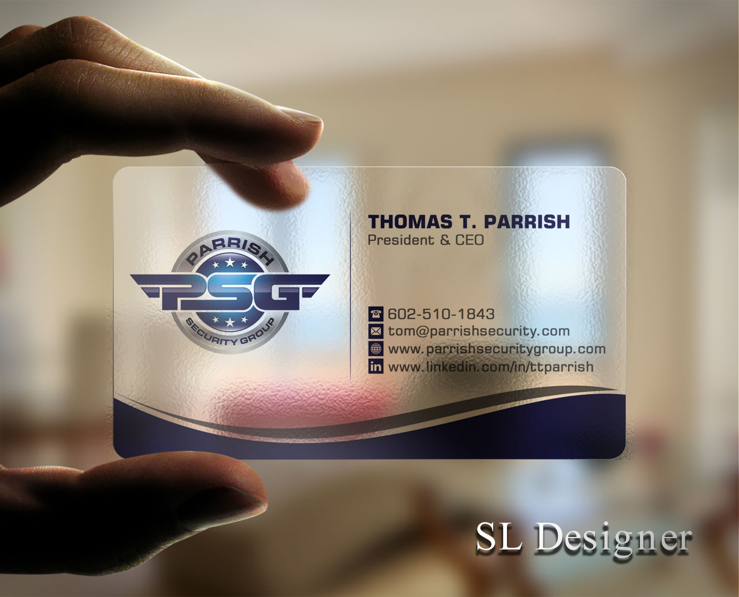 Business Card Design by SL Designer for Parrish Security Group | Design #10424929