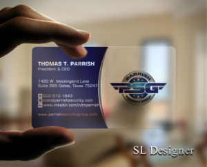 Business Card Design by SL Designer for Parrish Security Group | Design: #10425184