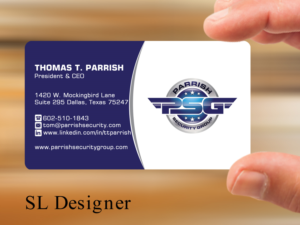 Business Card Design by SL Designer for Parrish Security Group | Design: #10425185