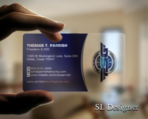 Business Card Design by SL Designer for Parrish Security Group | Design: #10429316