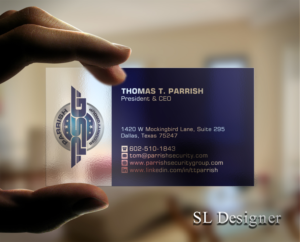 Business Card Design by SL Designer for Parrish Security Group | Design: #10429486