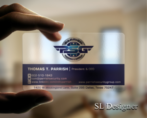 Business Card Design by SL Designer for Parrish Security Group | Design: #10429487