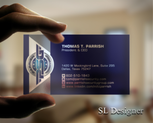 Business Card Design by SL Designer for Parrish Security Group | Design: #10429488