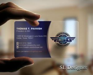 Business Card Design by SL Designer for Parrish Security Group | Design: #10438942