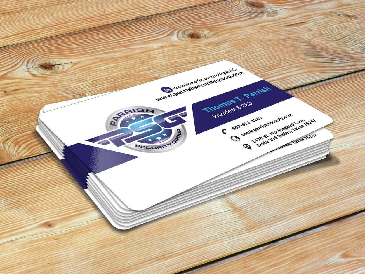 Business Card Design by larrybert88_mahumot for Parrish Security Group | Design #10480585