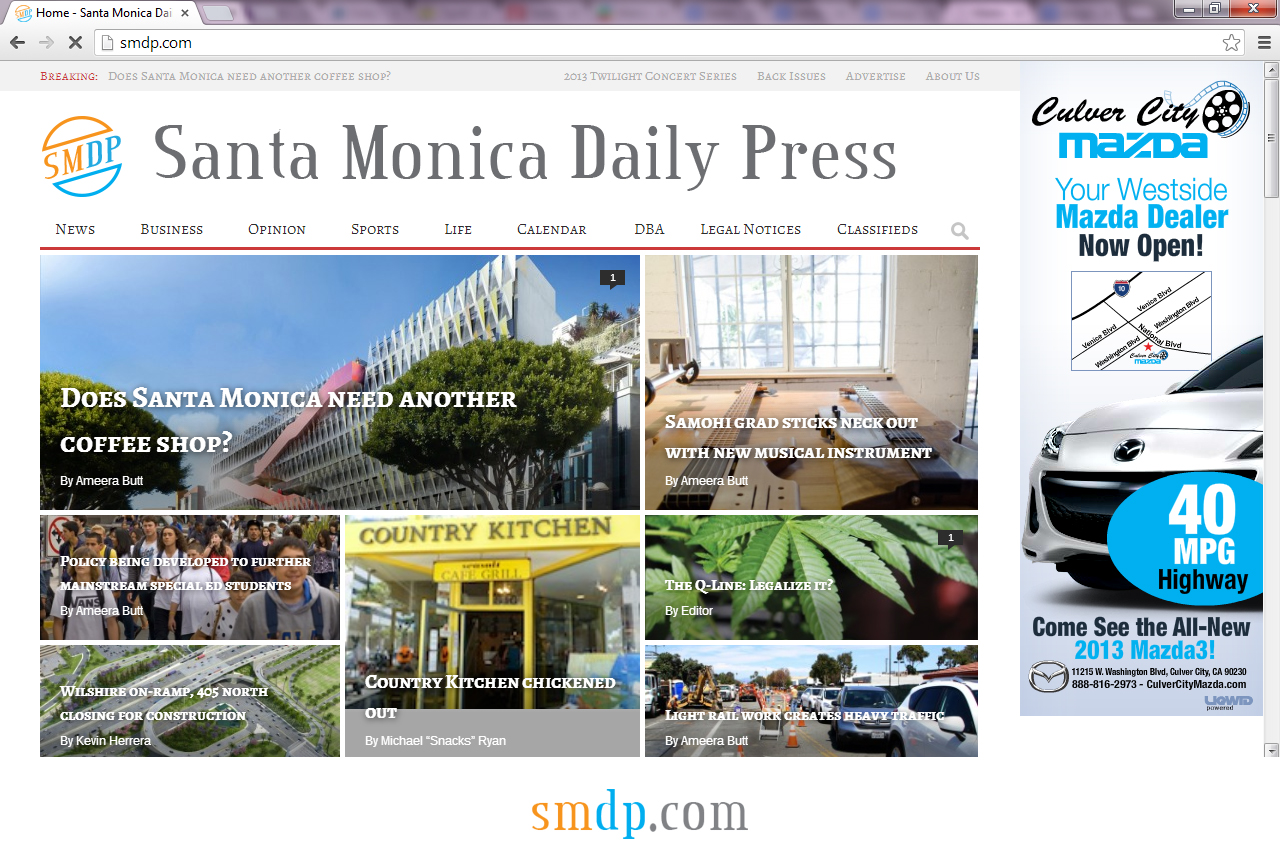 Logo Design by Skwagor for santa monica daily press | Design #2269866