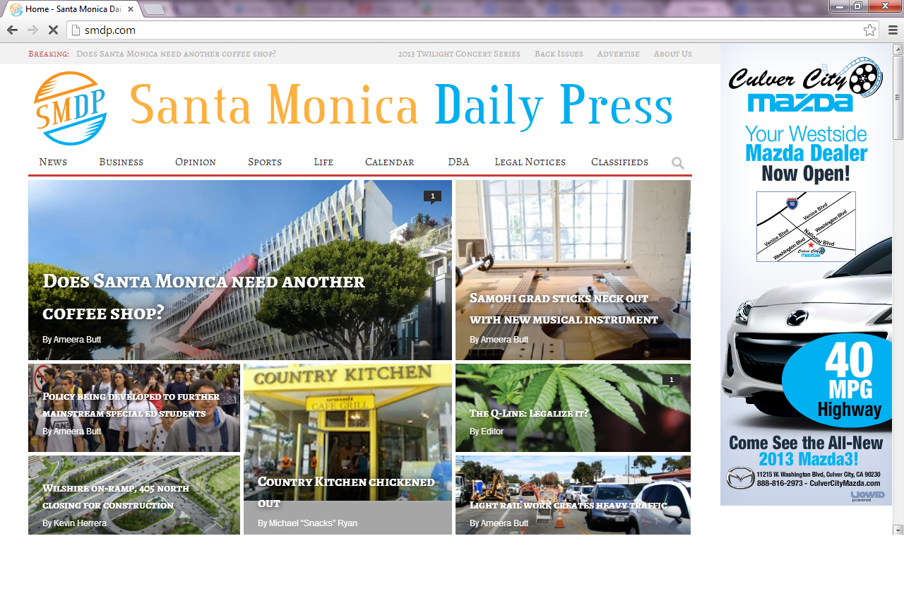 Logo Design by Skwagor for santa monica daily press | Design #2270410